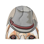 Hipster Labrador Retriever Print Beanie