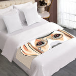 Hipster Labrador Retriever Print Bed Runner