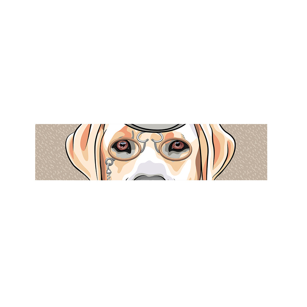 Hipster Labrador Retriever Print Bed Runner