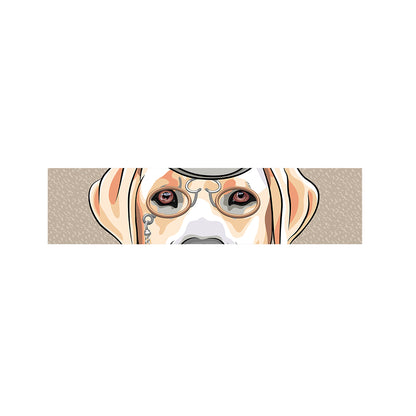 Hipster Labrador Retriever Print Bed Runner