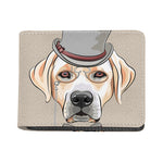 Hipster Labrador Retriever Print Bifold Wallet