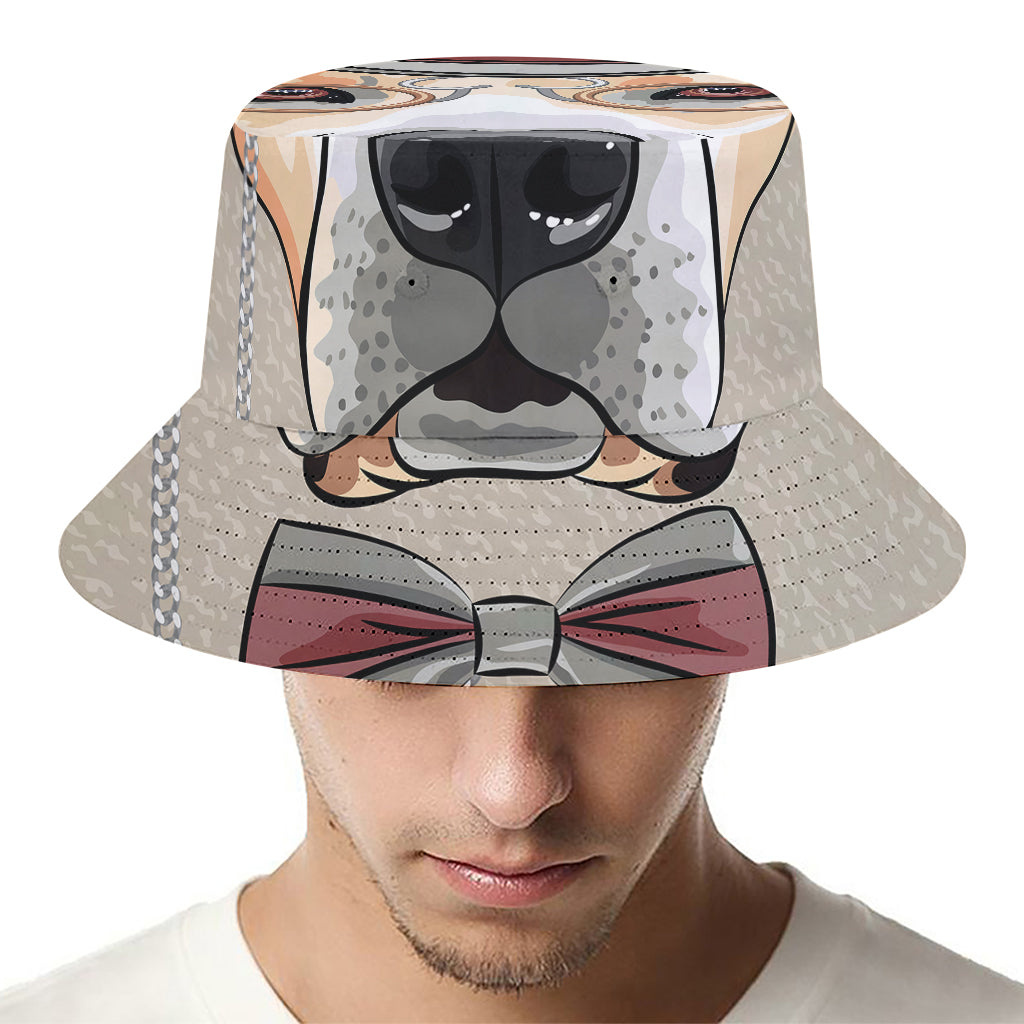 Hipster Labrador Retriever Print Bucket Hat