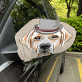 Hipster Labrador Retriever Print Car Side Mirror Covers