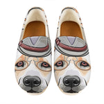 Hipster Labrador Retriever Print Casual Shoes