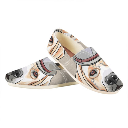Hipster Labrador Retriever Print Casual Shoes