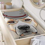 Hipster Labrador Retriever Print Changing Pad Cover