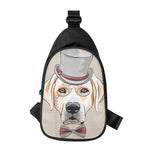 Hipster Labrador Retriever Print Chest Bag