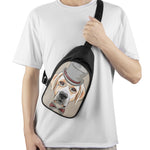 Hipster Labrador Retriever Print Chest Bag