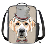 Hipster Labrador Retriever Print Crossbody Lunch Bag