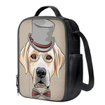 Hipster Labrador Retriever Print Crossbody Lunch Bag