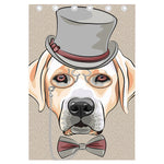 Hipster Labrador Retriever Print Curtain