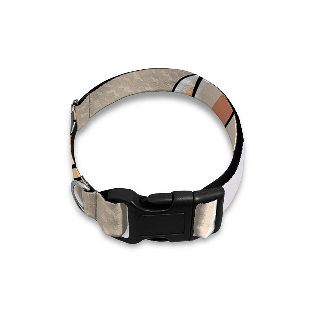 Hipster Labrador Retriever Print Dog Collar