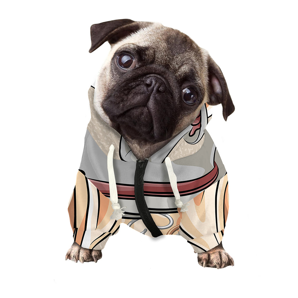 Hipster Labrador Retriever Print Dog Zip Up Hoodie