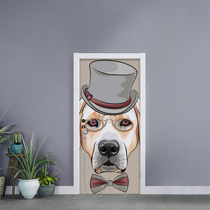 Hipster Labrador Retriever Print Door Sticker