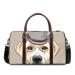 Hipster Labrador Retriever Print Duffle Bag