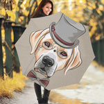 Hipster Labrador Retriever Print Foldable Umbrella