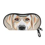 Hipster Labrador Retriever Print Glasses Case