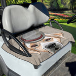 Hipster Labrador Retriever Print Golf Cart Seat Cover