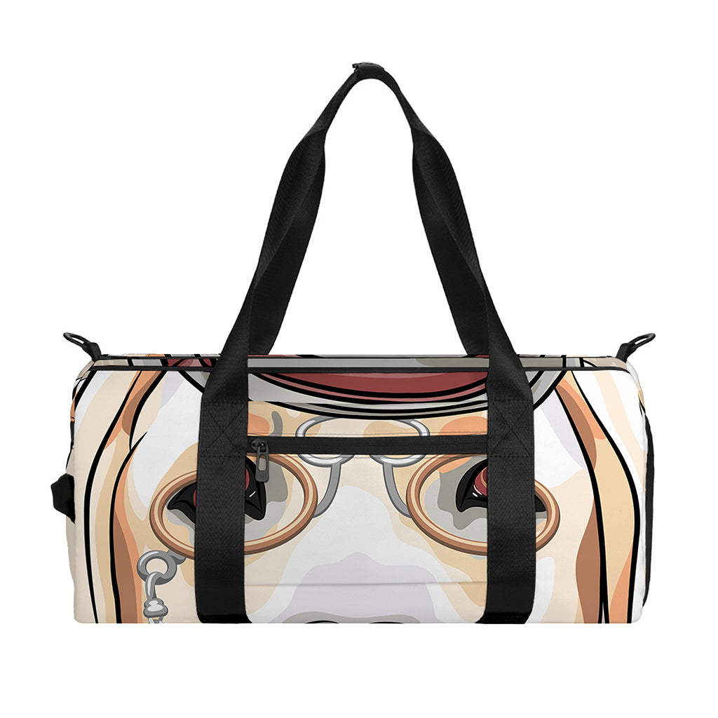 Hipster Labrador Retriever Print Gym Bag
