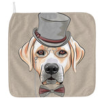 Hipster Labrador Retriever Print Hand Towel