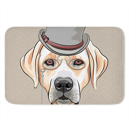 Hipster Labrador Retriever Print Indoor Door Mat