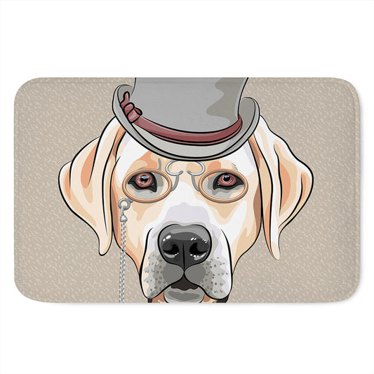 Hipster Labrador Retriever Print Indoor Door Mat