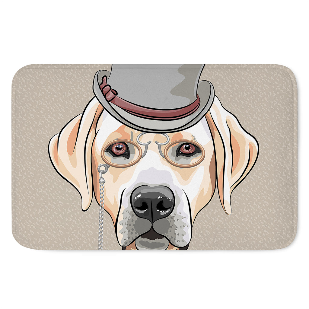 Hipster Labrador Retriever Print Indoor Door Mat