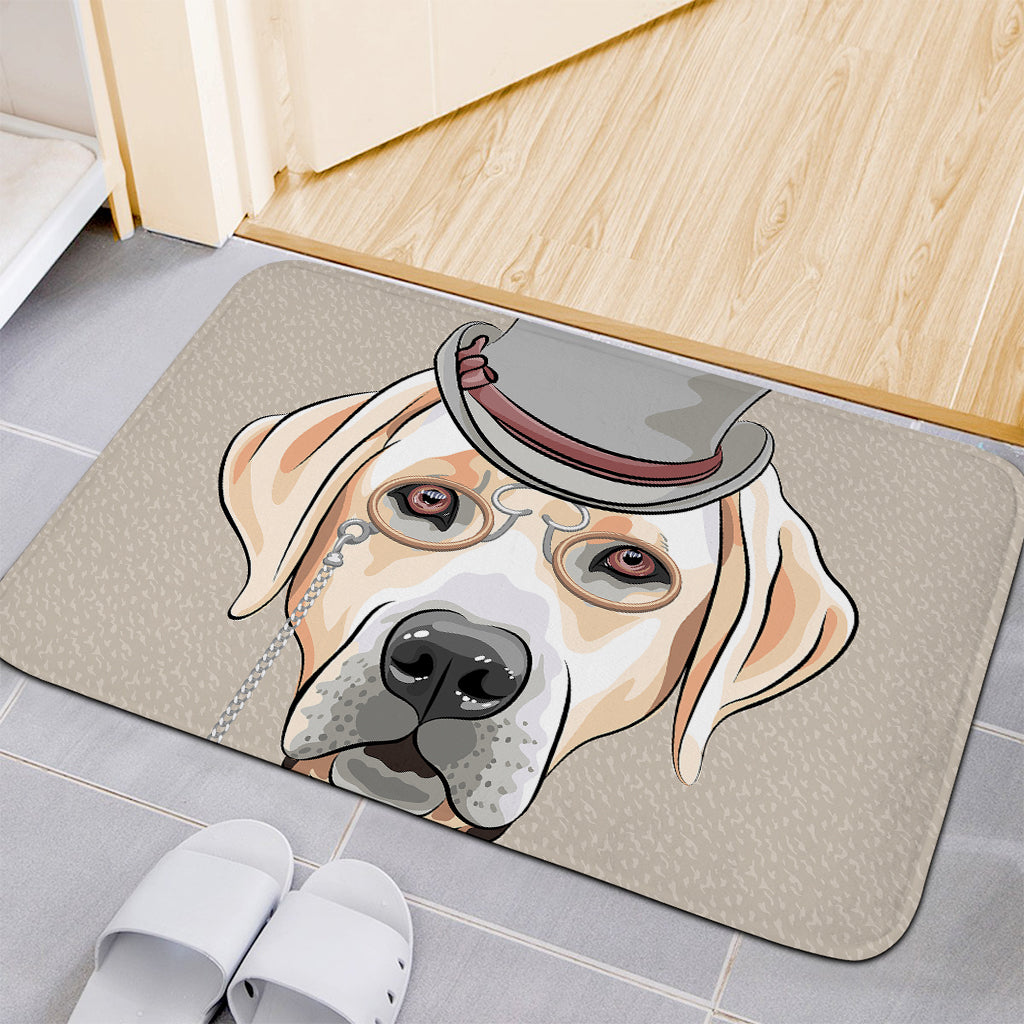 Hipster Labrador Retriever Print Indoor Door Mat