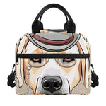 Hipster Labrador Retriever Print Insulated Lunch Bag