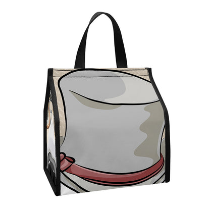 Hipster Labrador Retriever Print Insulated Lunch Tote