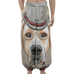 Hipster Labrador Retriever Print Lantern Pants