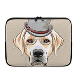Hipster Labrador Retriever Print Laptop Sleeve