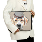 Hipster Labrador Retriever Print Laptop Sleeve