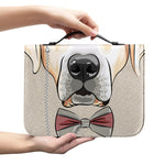 Hipster Labrador Retriever Print Leather Bible Cover