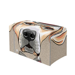 Hipster Labrador Retriever Print Leather Tissue Box Cover