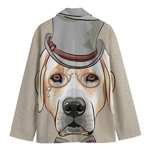 Hipster Labrador Retriever Print Men's Blazer