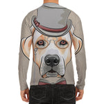 Hipster Labrador Retriever Print Men's Long Sleeve Rash Guard