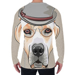 Hipster Labrador Retriever Print Men's Long Sleeve T-Shirt