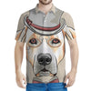 Hipster Labrador Retriever Print Men's Polo Shirt