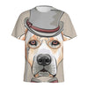 Hipster Labrador Retriever Print Men's Sports T-Shirt