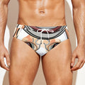 Hipster Labrador Retriever Print Men's Swim Briefs