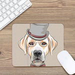 Hipster Labrador Retriever Print Mouse Pad