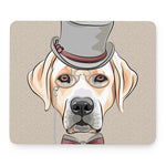 Hipster Labrador Retriever Print Mouse Pad