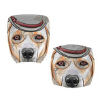 Hipster Labrador Retriever Print Office Chair Cover