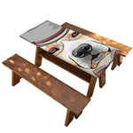 Hipster Labrador Retriever Print Picnic Table Cover