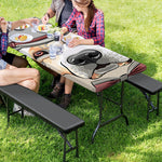 Hipster Labrador Retriever Print Picnic Table Cover