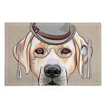Hipster Labrador Retriever Print Placemat