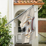 Hipster Labrador Retriever Print Polyester Flag