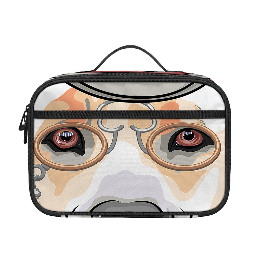 Hipster Labrador Retriever Print Portable Lunch Bag