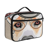 Hipster Labrador Retriever Print Portable Lunch Bag
